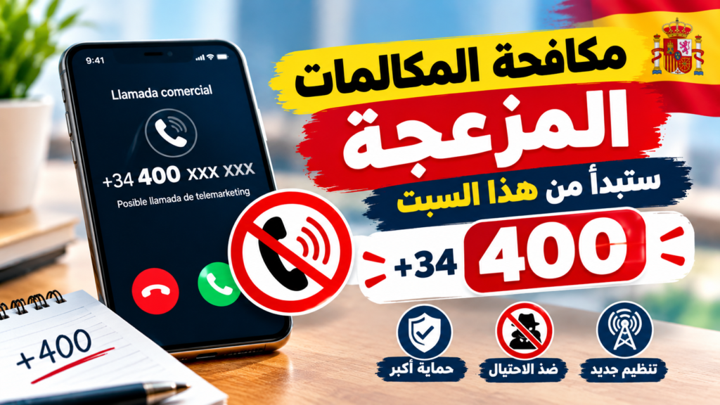 المكالمات التجارية في إسبانيا: الرقم 400 ابتداءً من 17 أكتوبر 2026