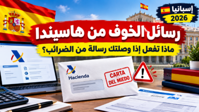 رسالة من مصلحة الضرائب الإسبانية Hacienda وأهم الخطوات التي يجب اتباعها عند استلام إشعار ضريبي في إسبانيا