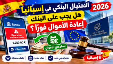 استرجاع الأموال من البنك بعد الاحتيال الإلكتروني في إسبانيا وفق حكم المحكمة الأوروبية 2026