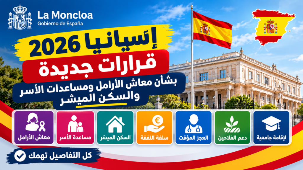 قرارات الحكومة الإسبانية في أكتوبر 2026 بشأن المساعدات الاجتماعية والسكن