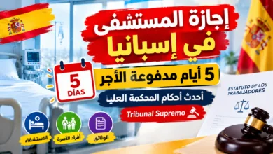 إجازة 5 أيام مدفوعة الأجر في إسبانيا بسبب الاستشفاء Permiso por Hospitalización 2026