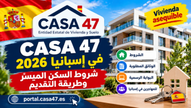 CASA 47 في إسبانيا 2026: شروط السكن الميسّر وطريقة التقديم
