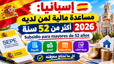 إعانة من تجاوزوا 52 عامًا في إسبانيا 2026: الشروط والمبلغ